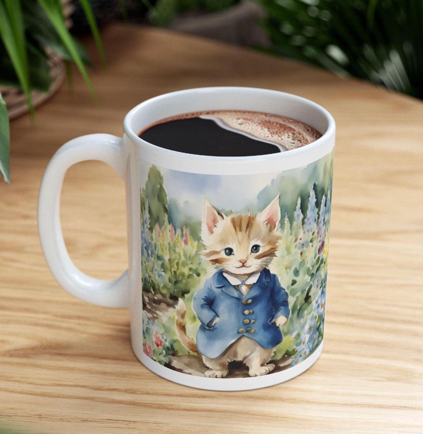 トム・キトゥン セラミックマグ：ビアトリクス・ポター風ドリンク