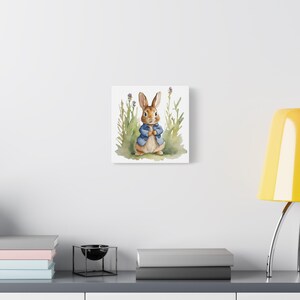 Peter Rabbit Matte Canvas Print, Beatrix Potter Nursery Art - Etsy