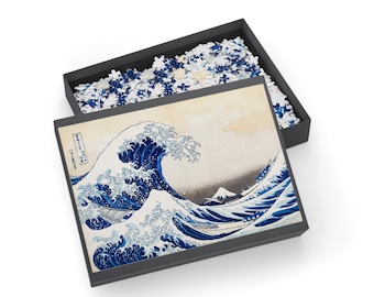 Hokusai Great Wave Puzzle, Japanese Art Jigsaw (1000 Piece)