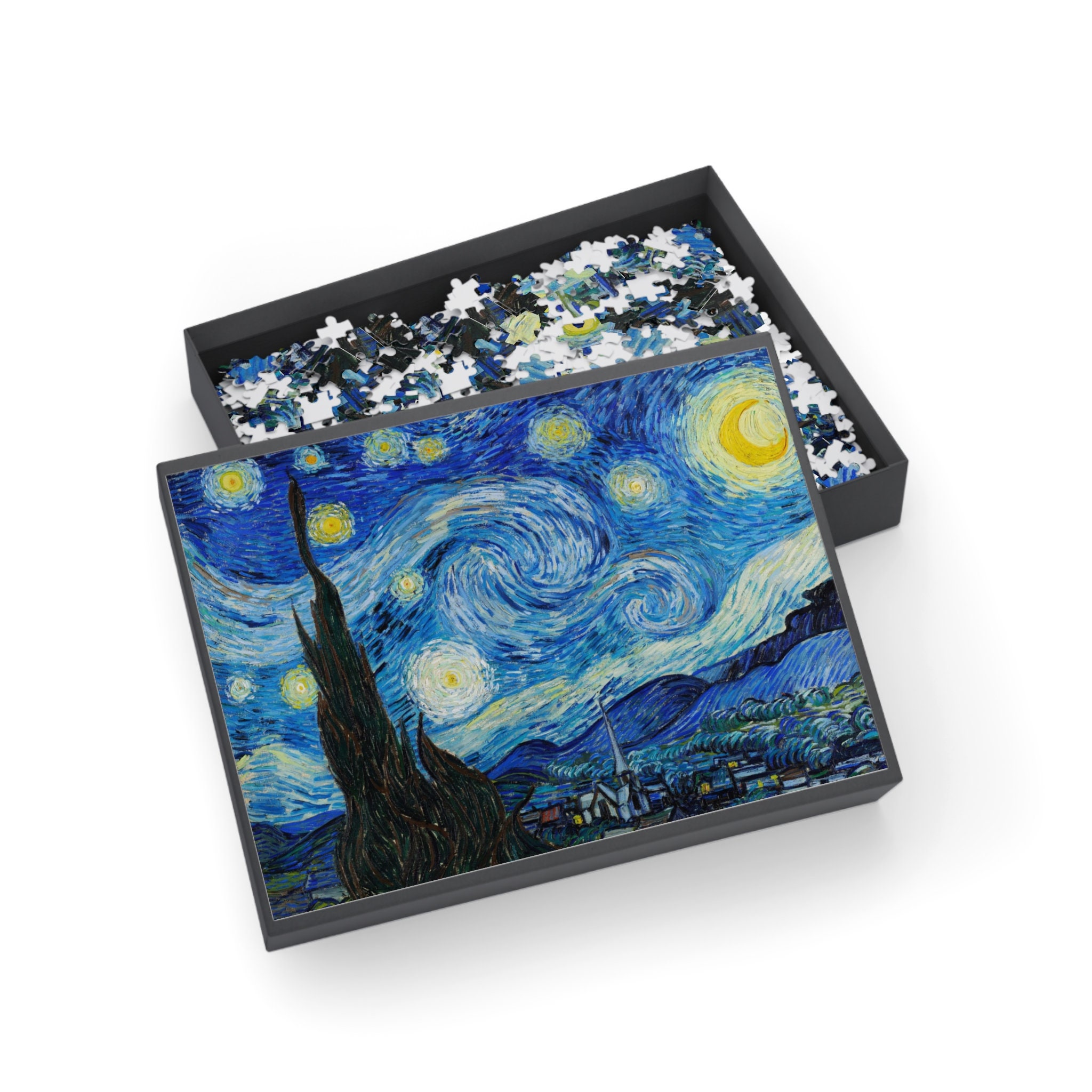 Vincent Van Gogh, Starry Night, Impressionist, Gift, Art, Puzzle