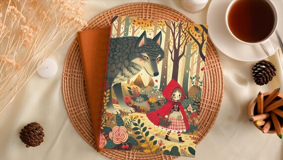 Little Red Riding Hood Hardcover Journal Matte, Notebook Diary Gift Stationery Blank Pages