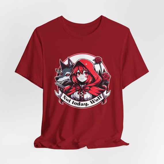 赤ずきんグラフィックTシャツ：ユニセックスコットン童話シャツ - Etsy