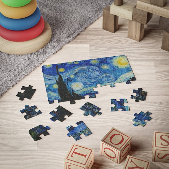Starry Night Puzzle: Van Gogh Art, Kids 30-Piece Puzzle