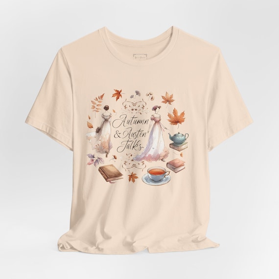 Fall Walks and Austen Talks T-shirt: Cozy Book Lover Tee - Etsy