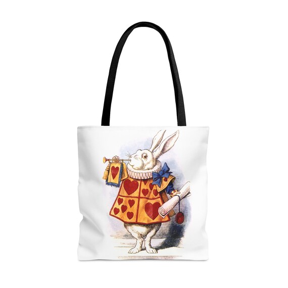 不思議の国のアリス、白ウサギ、トートバッグ、作家、ギフト、司書