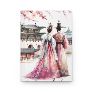 Seoul Joseon South Korea Hardcover Journal Matte, Gyeongbokgung Palace Stationery Notebook Diary, Kpop, KDrama, Travel Planner
