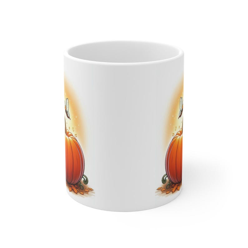 Winnie the Pooh Pumpkin Mug, Fall Halloween Coffee Cup image 4