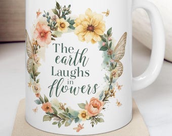 Bloemenmok vlinder | Citaat van Emerson, cadeau voor natuurliefhebber