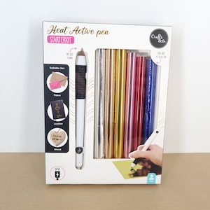 Perfetto! Penna attiva al calore. Adatto per carta, pelle e legno. Con opzione di ricarica USB.