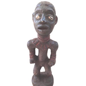 Bamiléké statuette H 31 cm Cameroon African art tribal ethnic Vintage African sculpture in wood handmade