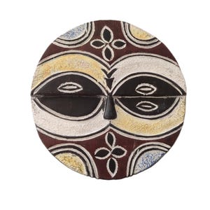 Kidumu Teke wooden mask H28 cm DRC Congo African tribal art Ethnic Tribal mask handcrafted Wall decoration African sculpture