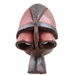 Grand masque Mumuye H 42cm Nigeria art africain Art tribal Masque vintage en bois fabriqué à la main Décoration ethnique Sculpture africaine