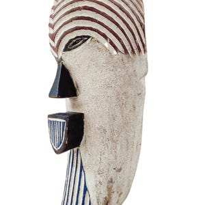 Songye Kifwebe Mask H 37 cm DRC Congo African Art Vintage wooden mask handcrafted Wall decoration African sculpture