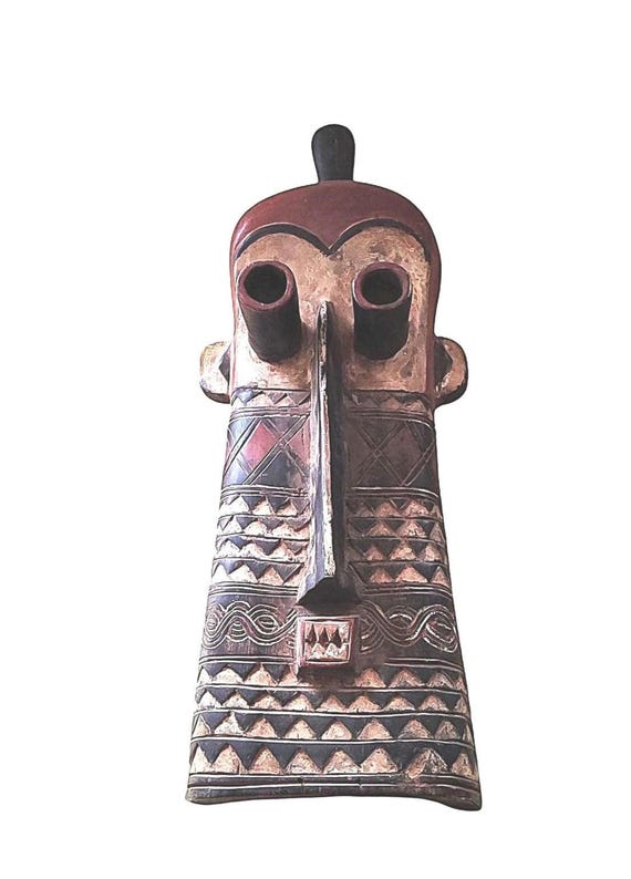 アフリカ民族仮面 プリミティブアート マスク 仮面 アフリカオブジェ