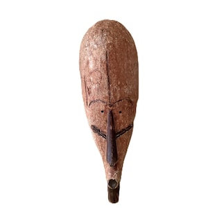 古代のファンギルマスク ガボン H 61 cm アフリカの部族芸術 ヴィンテージ木製マスク 手作り 民族装飾 アフリカの彫刻