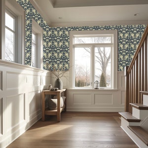Transform your space with our Frog Wallpaper, seamlessly blending vintage Victorian charm with captivating frog patterns. Immerse yourself in Victorian garden ambiance that our dark frog wallpaper effortlessly creates.