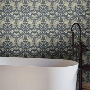 Transform your space with our Frog Wallpaper, seamlessly blending vintage Victorian charm with captivating frog patterns. Immerse yourself in Victorian garden ambiance that our dark frog wallpaper effortlessly creates.