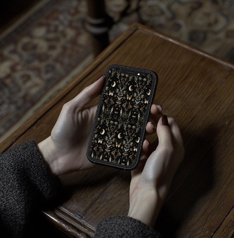 Witchy iPhone Wallpaper Background Witch Phone Lock Screen Dark