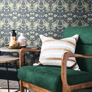 Transform your space with our Frog Wallpaper, seamlessly blending vintage Victorian charm with captivating frog patterns. Immerse yourself in Victorian garden ambiance that our dark frog wallpaper effortlessly creates.