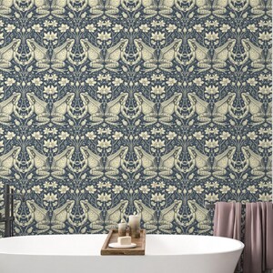 Transform your space with our Frog Wallpaper, seamlessly blending vintage Victorian charm with captivating frog patterns. Immerse yourself in Victorian garden ambiance that our dark frog wallpaper effortlessly creates.