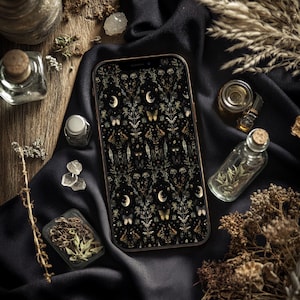 Witchy Iphone Wallpaper Background - Witch Phone Lock Screen Dark Academia Smartphone Home - Hex