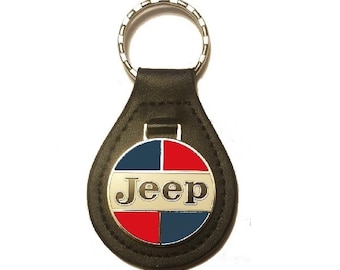 AMC Jeep Keychain - Leather Fob