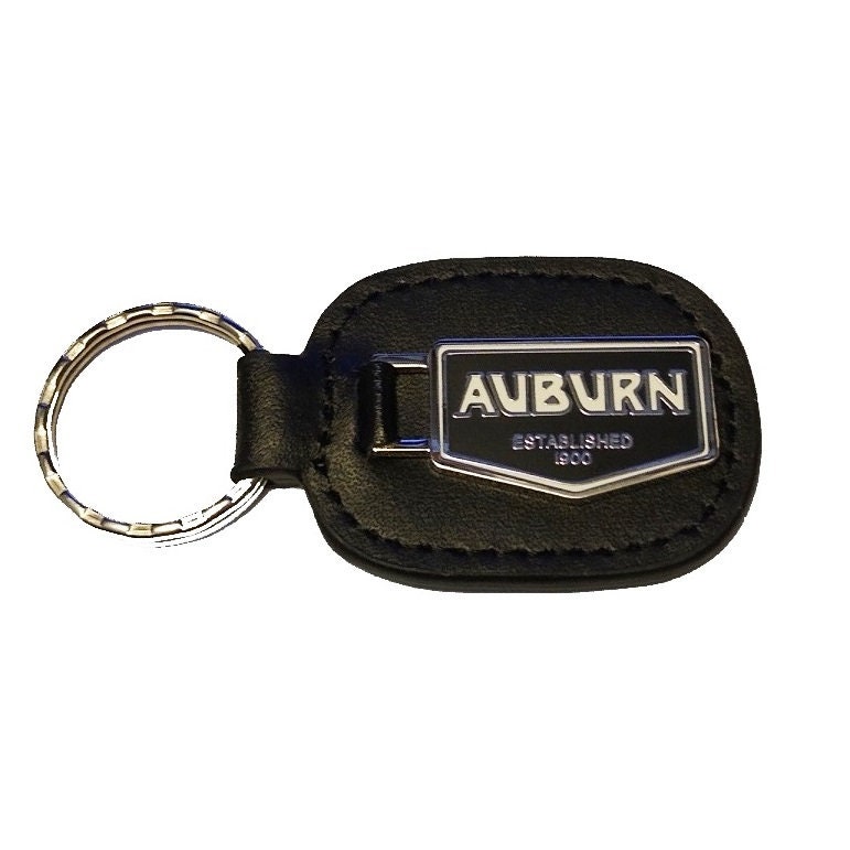 Auburn Keychain - Leather Fob