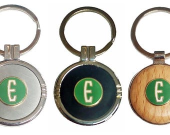 thumbnail image 2 of Stitched Leather Key Fob – Packard Hex Style Keychain, Handmade Look (IN HOUSE KF161) 2 of 5