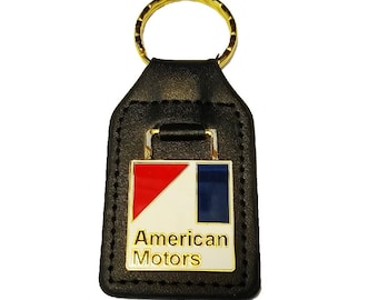 American Motors Keychain - Leather Fob