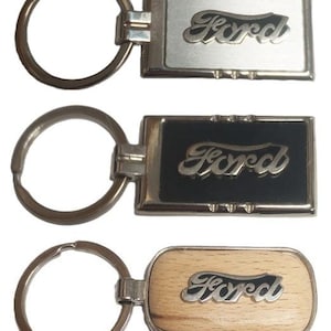 FORD SCRIPT - Custom Key Ring (Free Engraving)