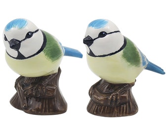 Bird Themed Set of Salt & Pepper Shakers - Robins, Bluetits, Owls, Cockerels - Unique Gift Idea