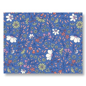 Set of 8 Wildflower Notecards - Hand-Drawn Floral Art Blank Greeting Cards with Envelopes