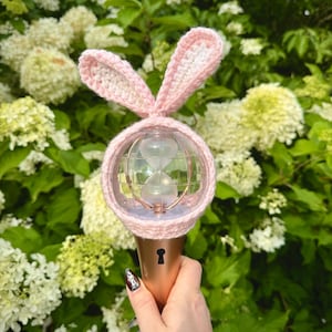 Seonghwa Lightstick Cover | Handmade Crochet Sparkle Yarn Light Stick Cover for ATEEZ Seonghwa DDEONGbyeoli Lightiny
