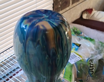 Handcrafted acrylic pour vase