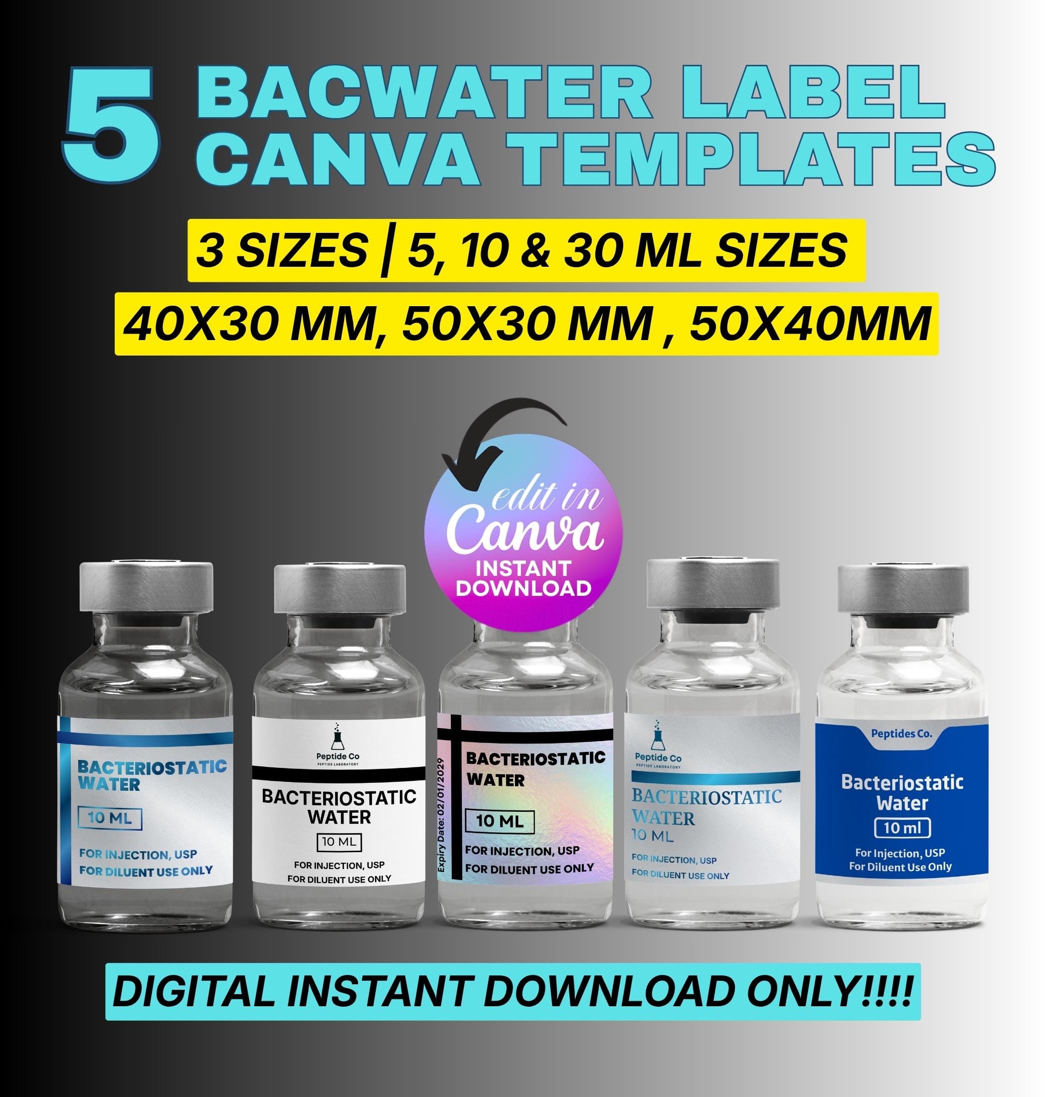 aqua science bac water Bacteriostatic Water main image 0