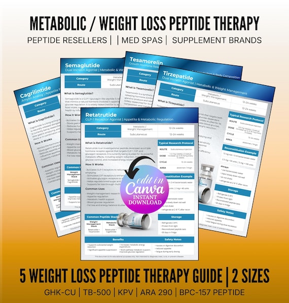 Weight Loss Peptide Therapy Guide Flyer, Retatrutide Cheat Sheet Template, Insulin Injection Therapy Flyer, Med Spa Flyer, Instant Download - Etsy Weight Loss Peptide Therapy Guide Flyer, Retatrutide Cheat Sheet Template, Insulin Injection Therapy Flyer, Med Spa Flyer, Instant Download - Etsy