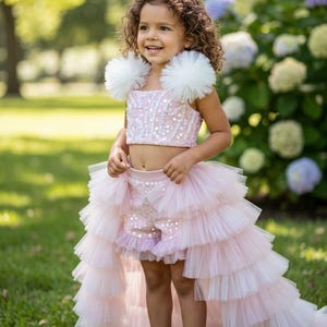 Amazon.com: Barbie Newborn Baby Girls Bodysuit Wrap Skirt and  Barbie outfit of choice for baby pageant display picture 1