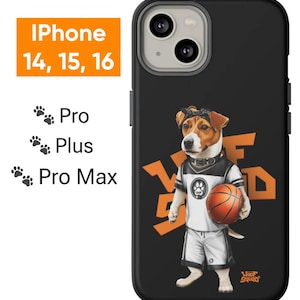 Phone Case jack russell terrier, iphone case, iphone 14 case, iphone 15 case, iphone 16 case, iphone 16 pro case, dog ornament, tough case