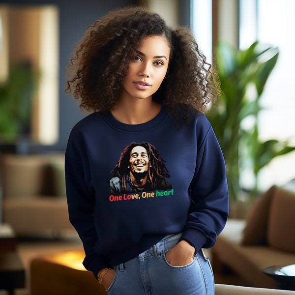 Bob Marley One love, One heart Hoodie/ sweatshirt. Custom Bob Marley One Love Hoodie/sweatshirt, Legendary Robert Nesta Marley