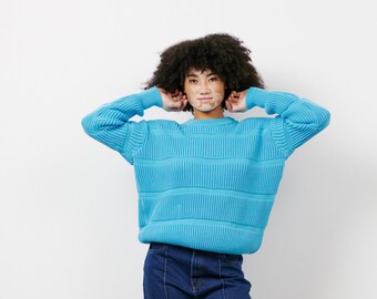 UNISEX Oversized Organic Cotton Sweater. Sustainable Clothing. Perfect Comfy Clothing. Handmade Knitwear. Stylish & Cozy.