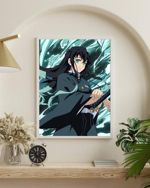 Muichiro Tokito Art Print | Demon Slayer Wall Art | Anime Print
