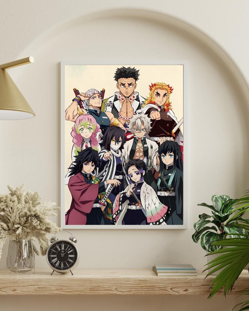 Demon Slayer All Hashira A4 Anime Print | Gloss or Matte Unframed Wall ...