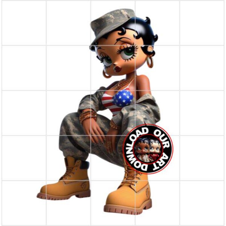 Black Popeye Png Pop Art Dtf png Popeye jpg Betty Boop png Retro Cartoon Black Cartoon Funny shirt hip-hop design sublimation Military png 1 image 11