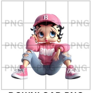 Betty Boop Download Betty Boop PNG Sublimation dtf png workout png Design fitness png  streetwear shirt png girl power png