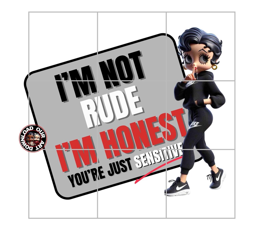I'm Not Rude I'm Honest Sarcastic 20oz Skinny Tumbler Sublimation ...