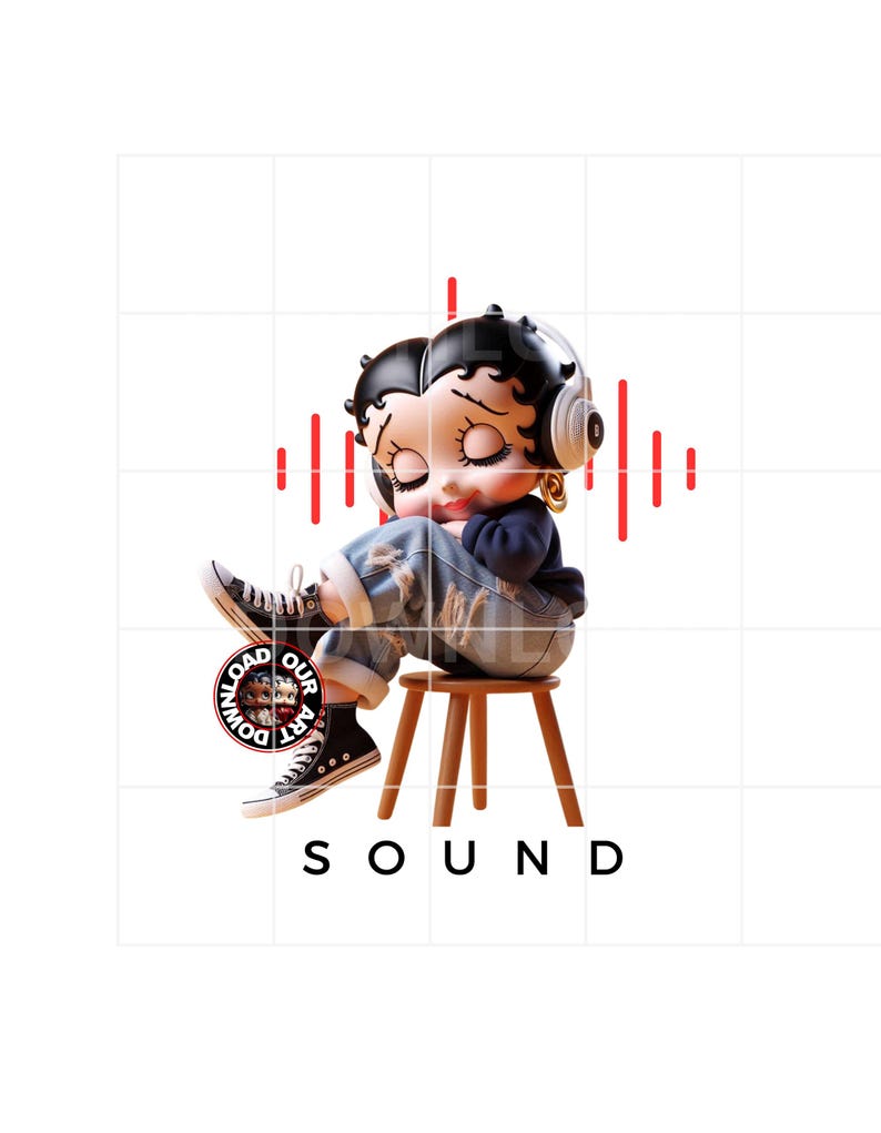 Urban t-shirt png, PNG Black Betty Boop, Tumbler Betty Boop, Personalize Tumbler Wrap Betty Boop, streetwear png image 6