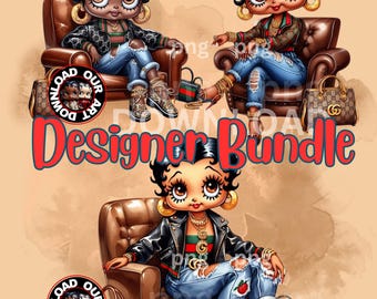 Projektant Betty Boop Bundle Pobierz PNG Sublimacja Naklejka png Czarna Betty Boop PNG Pobierz BettyBoop Tumbler png koszulka png moda lv
