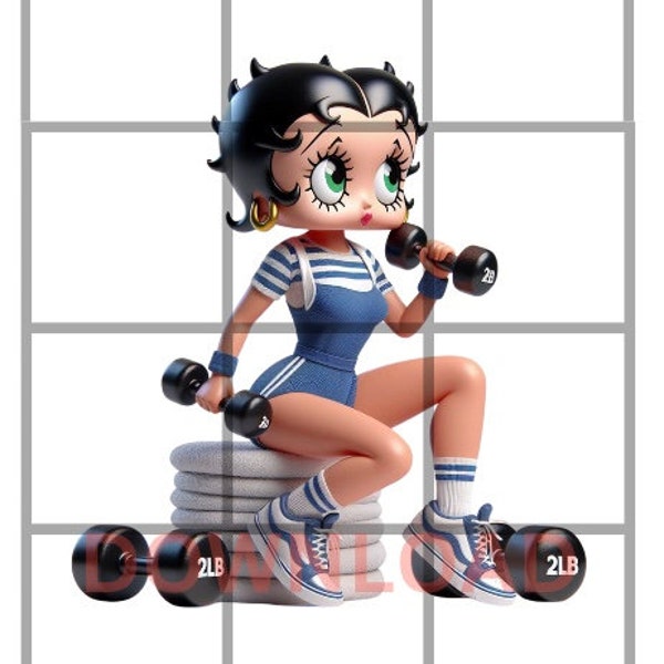 Fitness, Workout, gym, Aerobics, Girl workout png, fitness png, Workout png, Betty Boop Download, Betty Boop PNG, Betty Boop Tumbler