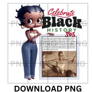Black History 365 I am Black History, png Black History, png Esther Jones png Black betty boop png, meisje zwarte geschiedenis krachtige zwarte meid