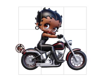 Motorcycle Png Black Betty Boop Design Motorcycle PNG Download